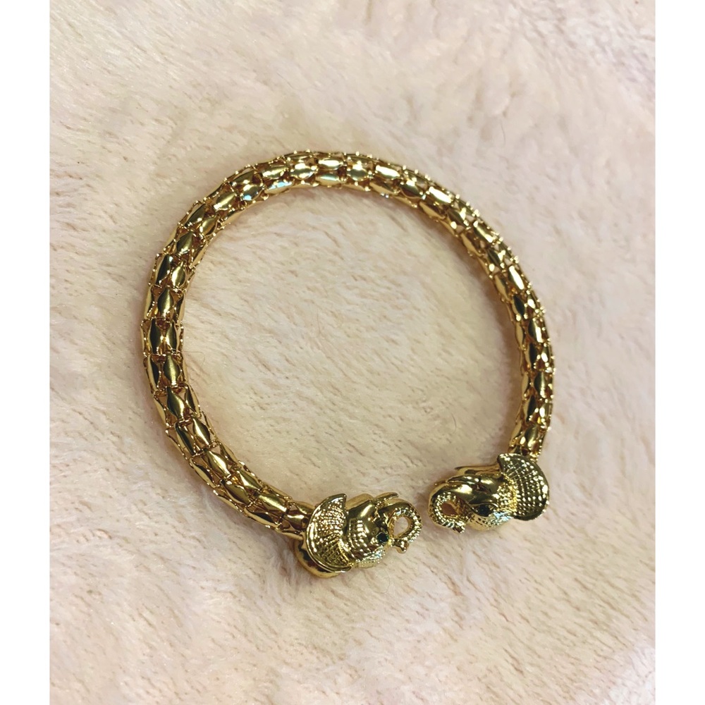 Lilly Pulitzer Gold Elephant Bangle Bracelet